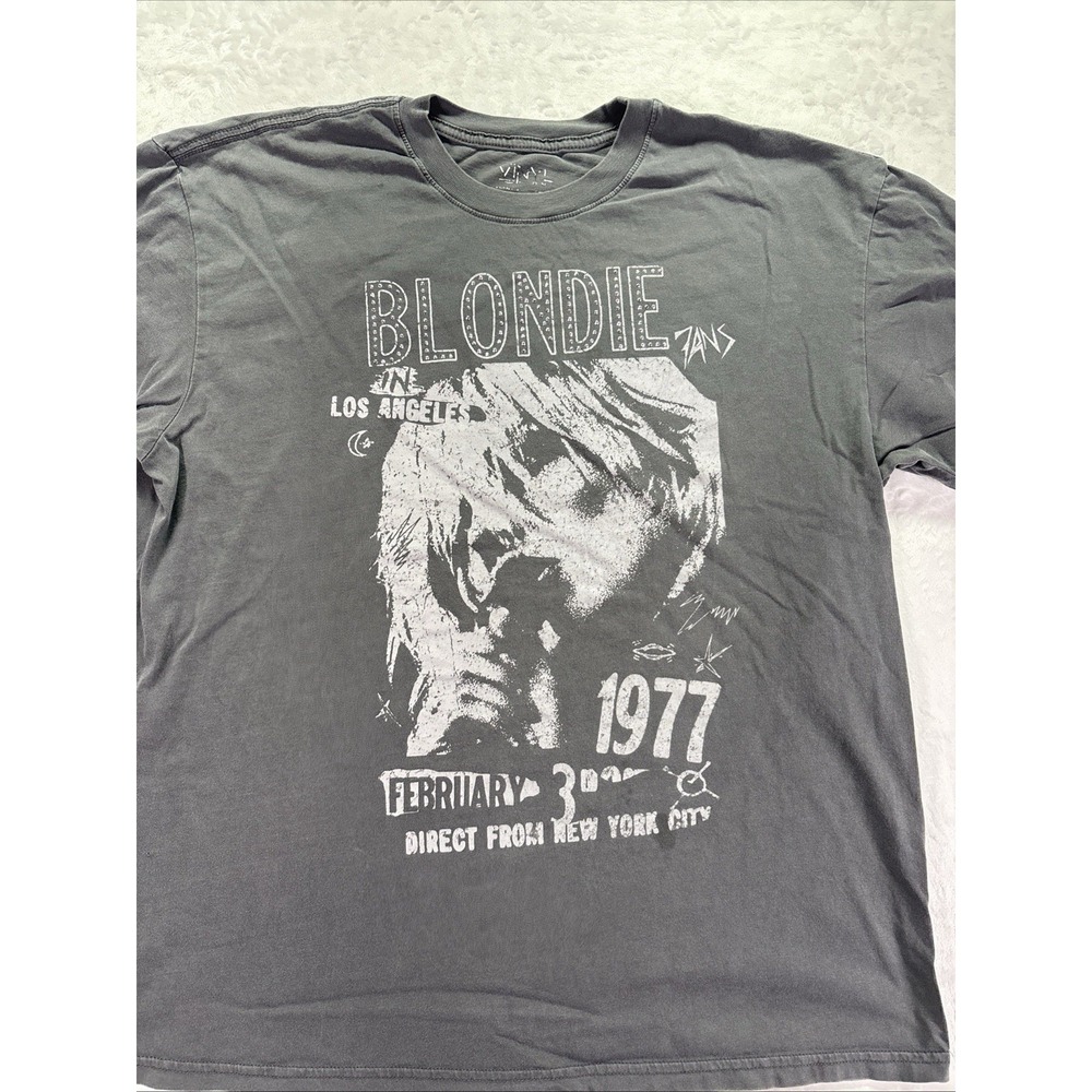 Blondie Direct From New York City Feb 3rd 1977 Lg Gray- Studded See Pics